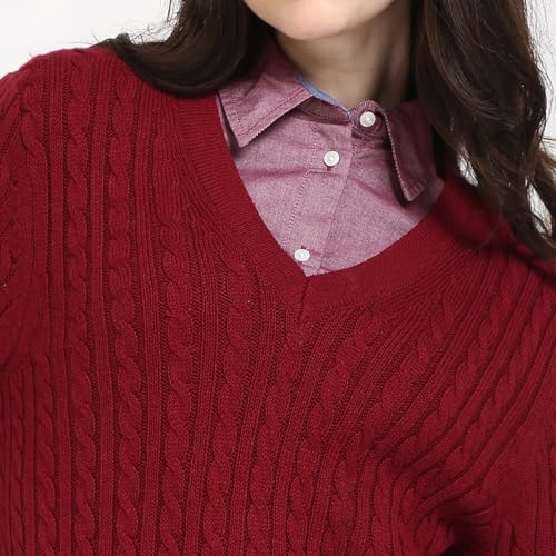 Tommy Hilfiger Womens Red Color Sweater (XL)