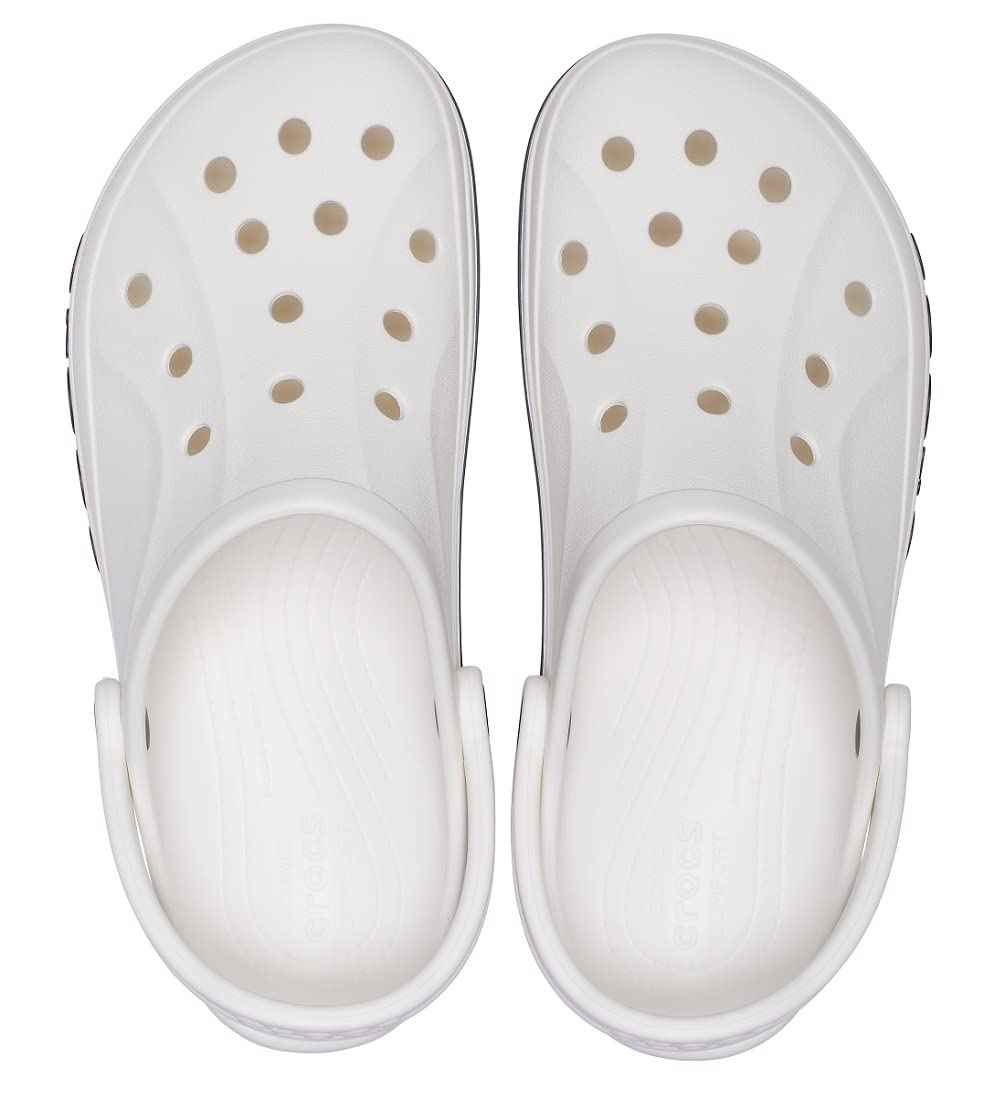 crocs unisex-adult Bayaband Clog WHITE/NAVY Clog - 9 UK Men/ 10 UK Women (M10W12) (205089-126)