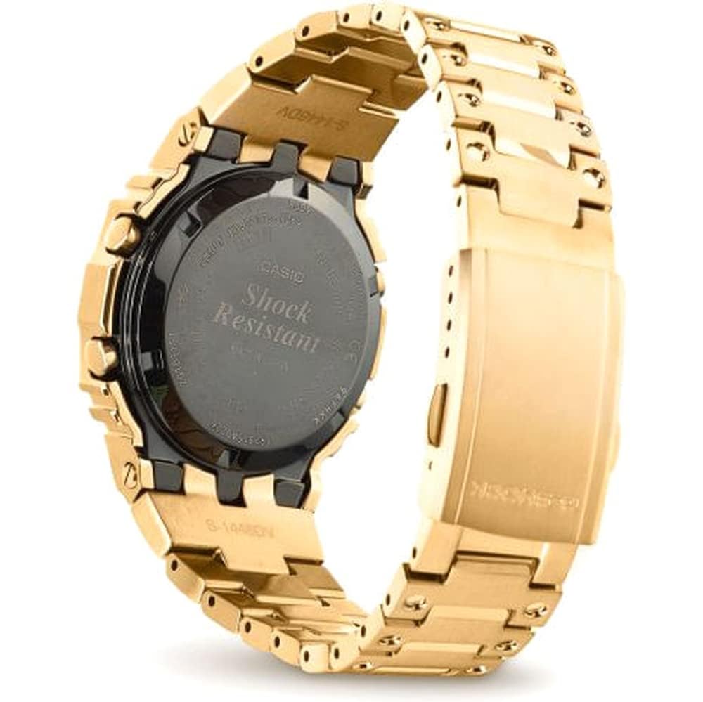 Casio G-Shock GMW-B5000GD-9DR Bluetooth Digital Black Dial Men Watch Gold Stainless Steel Strap (G902)