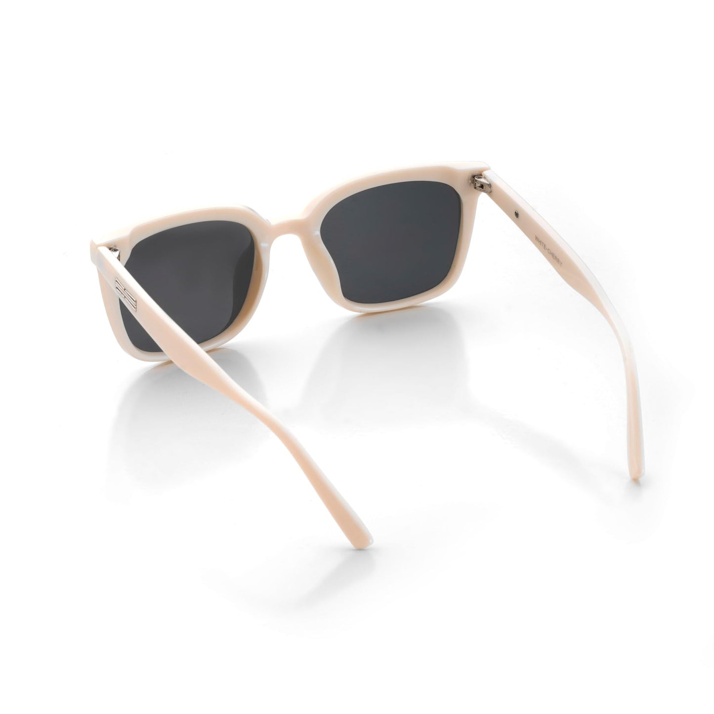 Vibe lens Stylish Oversized Square Sunglasses for Women Stylish | Off White Polycarbonate Frame | UV400 Protection | Designer Shades for Women | Cooling Glass