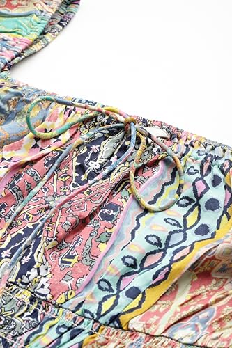 Label RITU KUMAR Multi Ethnic Stripes Short Dress Multicolour