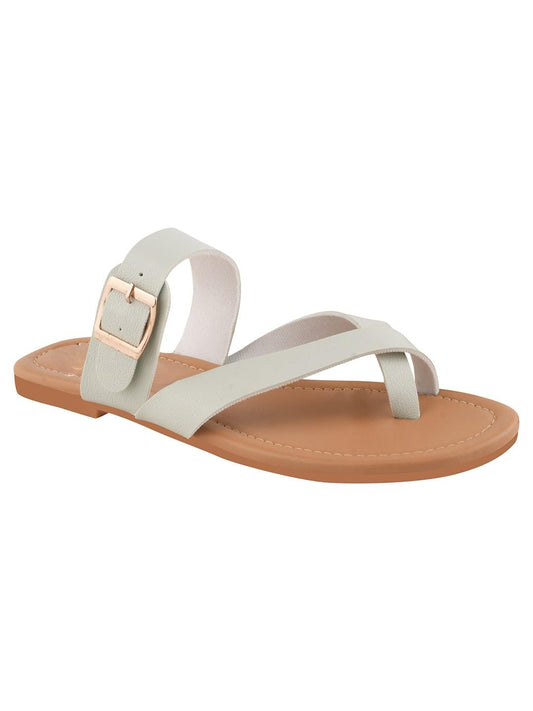 GLEMATOZ Women?s Green Flat Sandals with Lightweight Non-Slip Sole Perfect for Everyday Footwear, Beach, or Vacation EU42