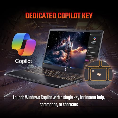 acer Nitro V 15, Intel core i7-13th Gen 13620H,NVIDIA GeForce RTX - 5050 8GB, 16 GB,512 GB,Full HD IPS,15.6"/39.62 cm,165 Hz, Win 11 Home, Obsidian Black, 2.113 kg, ANV15-52, Amber KB,Gaming Laptop
