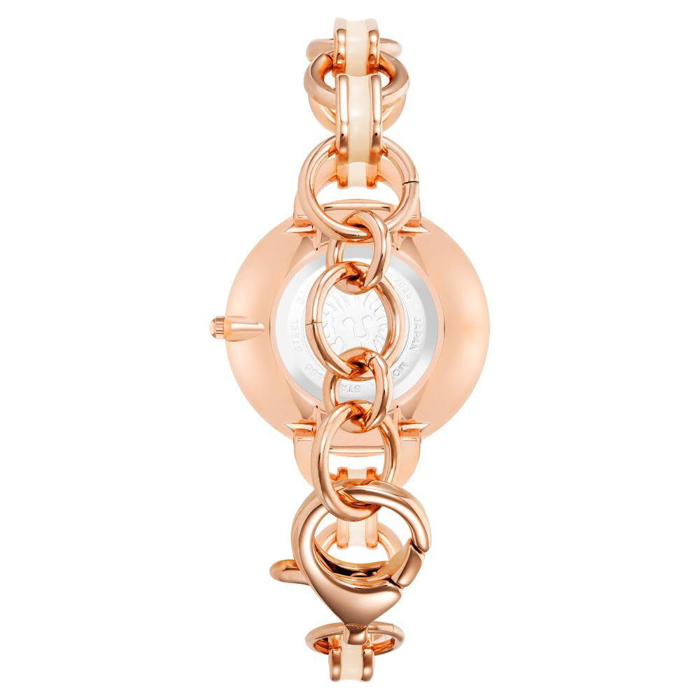 Anne Klein Quartz Analog Pink dial Metal Strap Watch for Women-AK4092BHRG