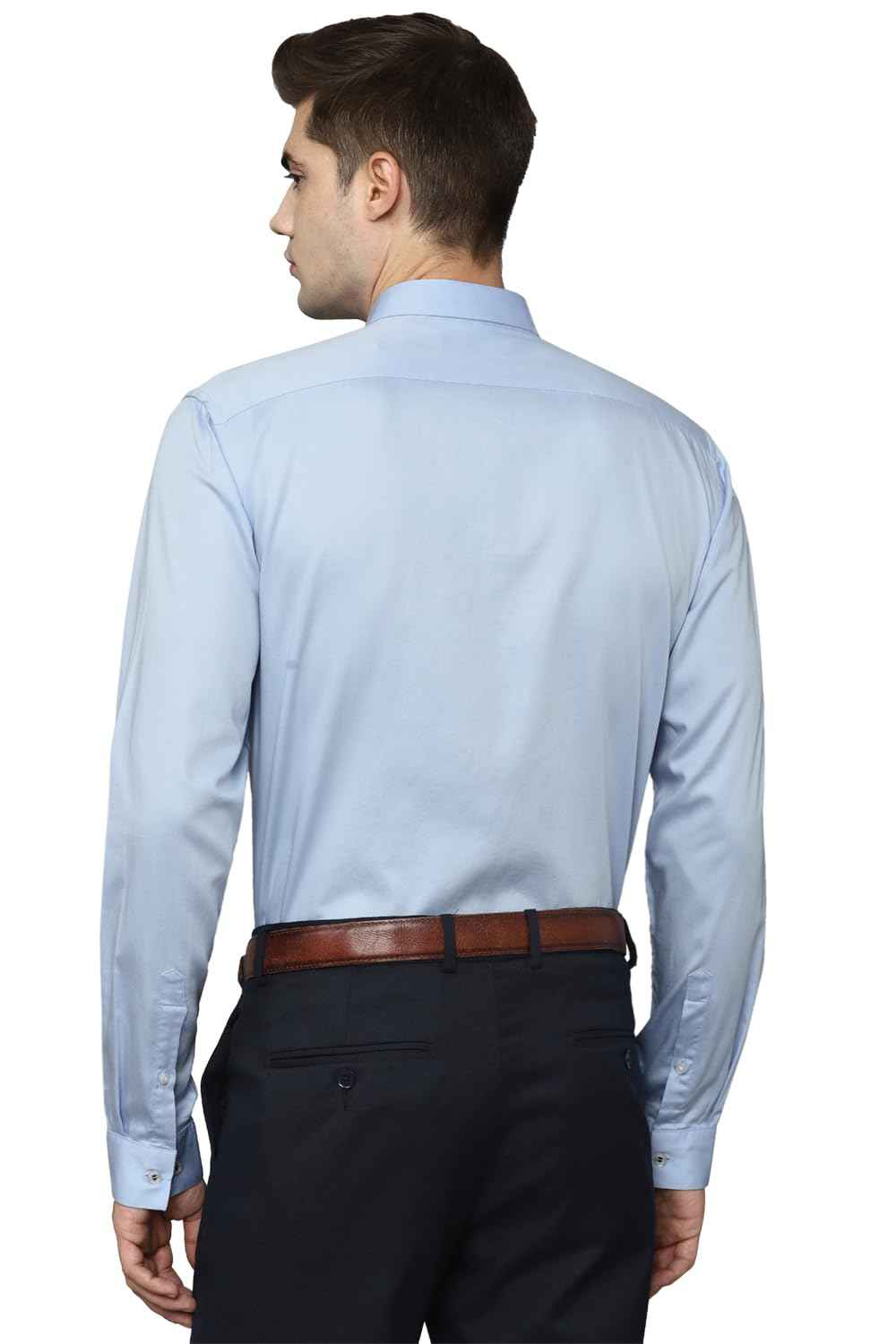 Allen Solly Men's Regular Fit Shirt (ASSFQSPF462075_Light Blue 42)