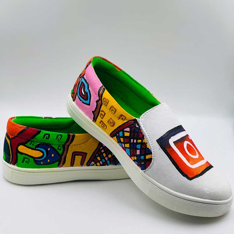 instalovers Hand Printed Shoe - SaumyasStore