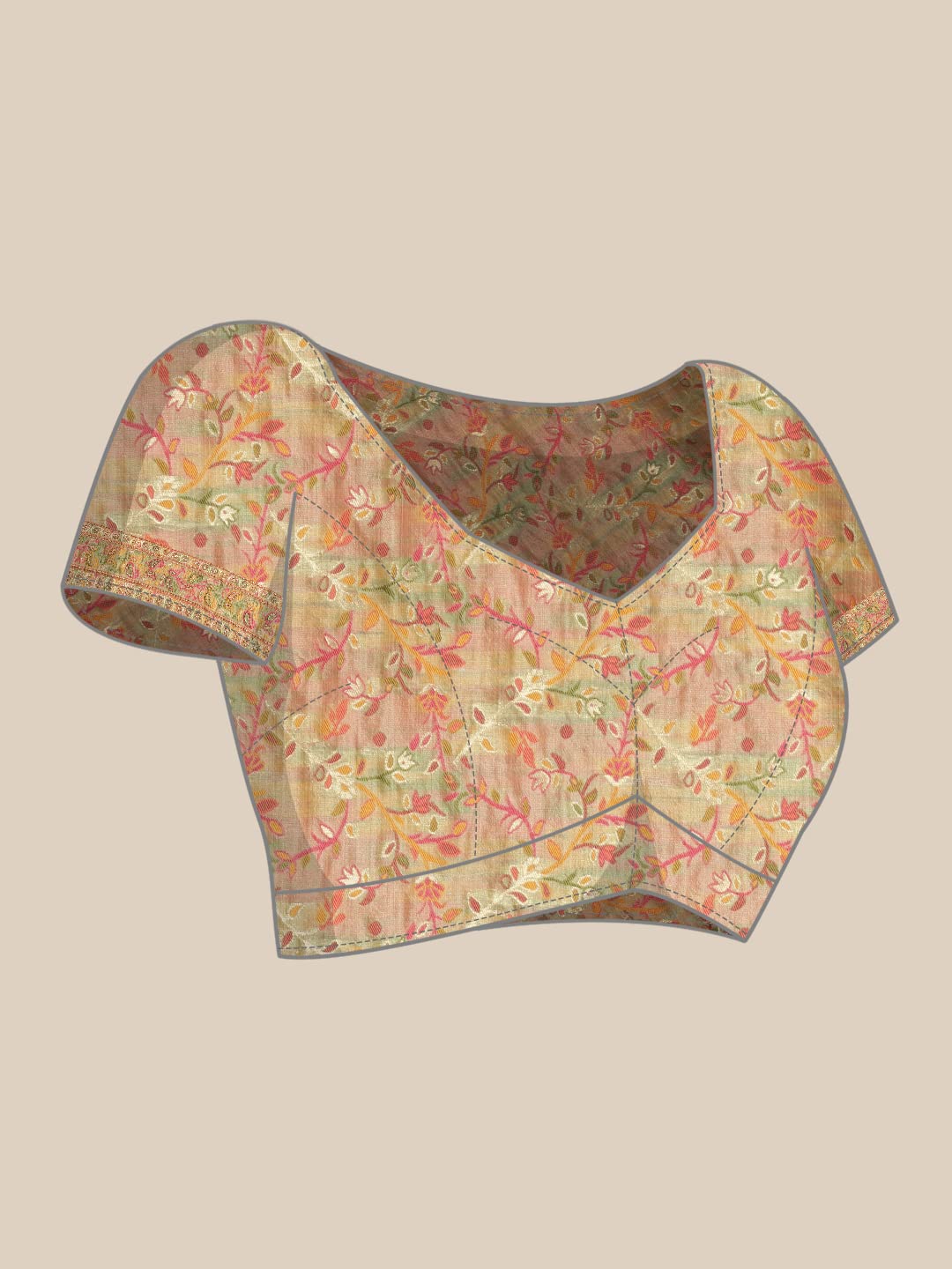 MOHEY Women's Festive Saree, All Over Boota, Border Saree with Blouse Piece Traditional Womens Saree for Festival, Wedding, Party (Green)