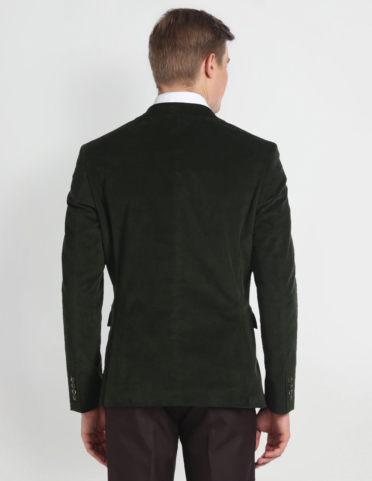 Arrow Men's Single Breasted Slim Blazer (ARAGBZ5027_Olive