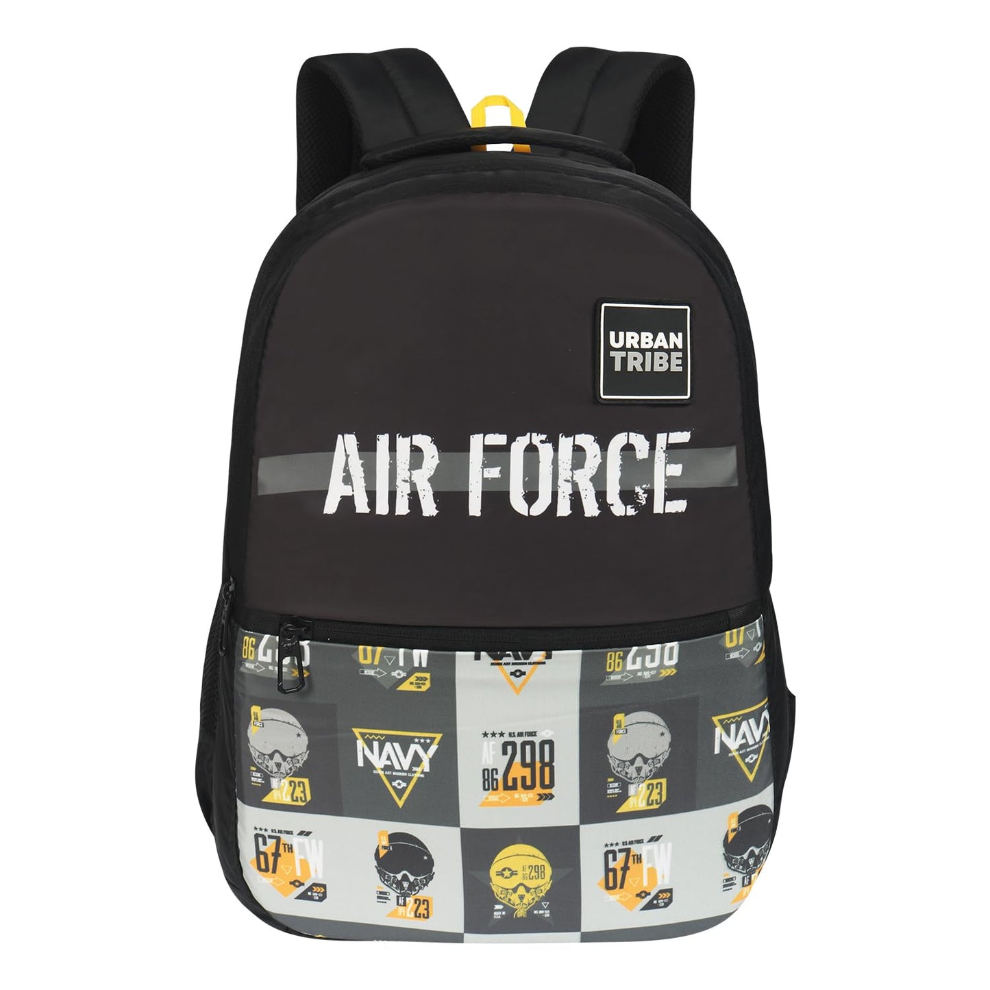 URBAN TRIBE Urban Air Force-02 25 Liters Black Smart Casual Office Travel Backpack for Men & Women, Boys & Girls