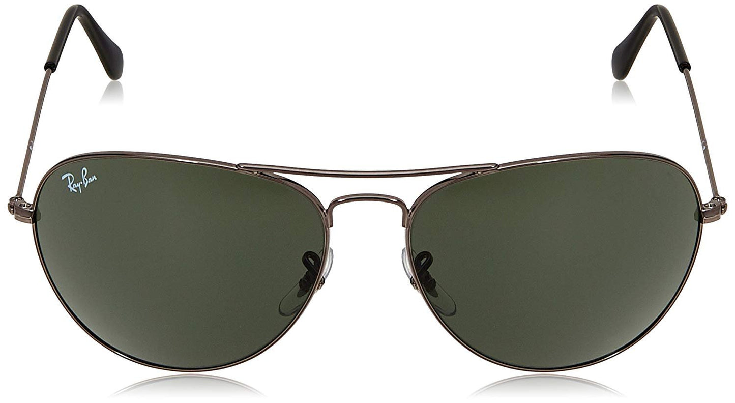 Ray-Ban UV Protected Rectangular Sunglasses for Men( 0RB3432I|59 mm|Crystal Green)