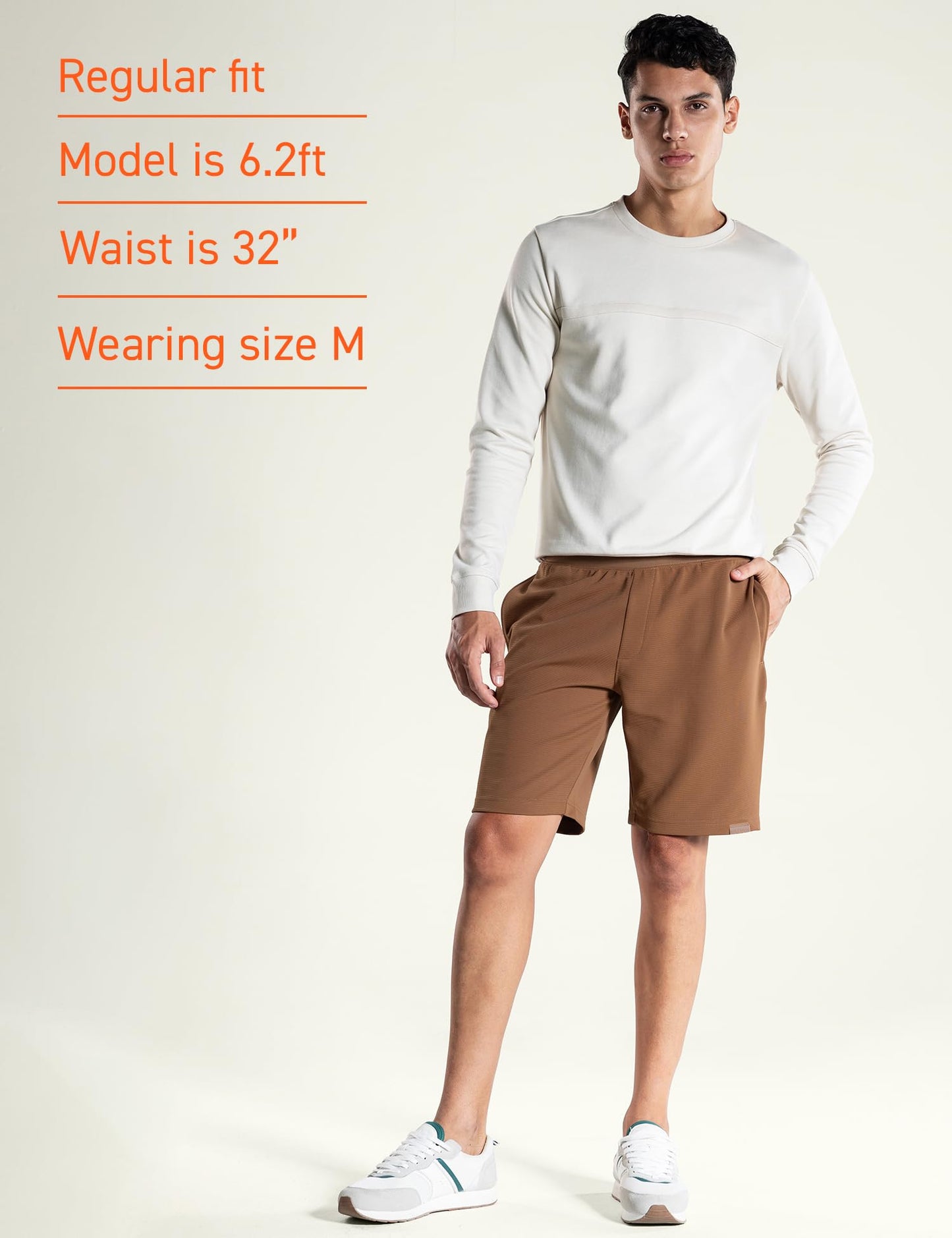 DAMENSCH Men's Regular Shorts (Dam-SHT-OTB-M_B.Oath Brown_M)