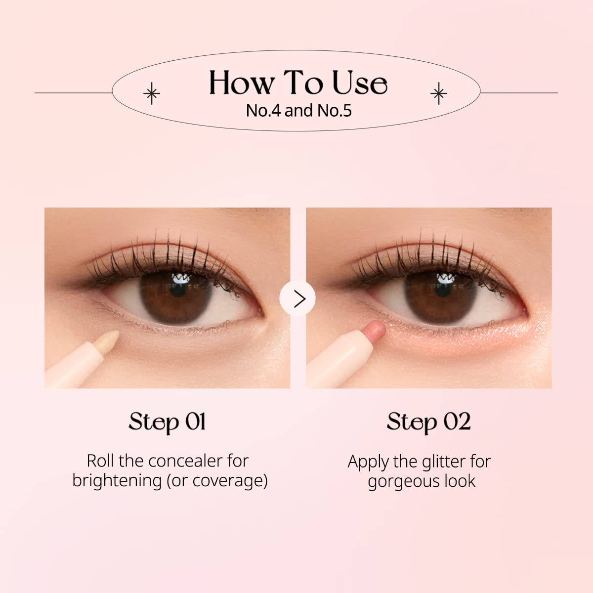 Peripera SUGAR TWINKLE DUO EYE SHADOW STICK (005 FROZEN PINK)