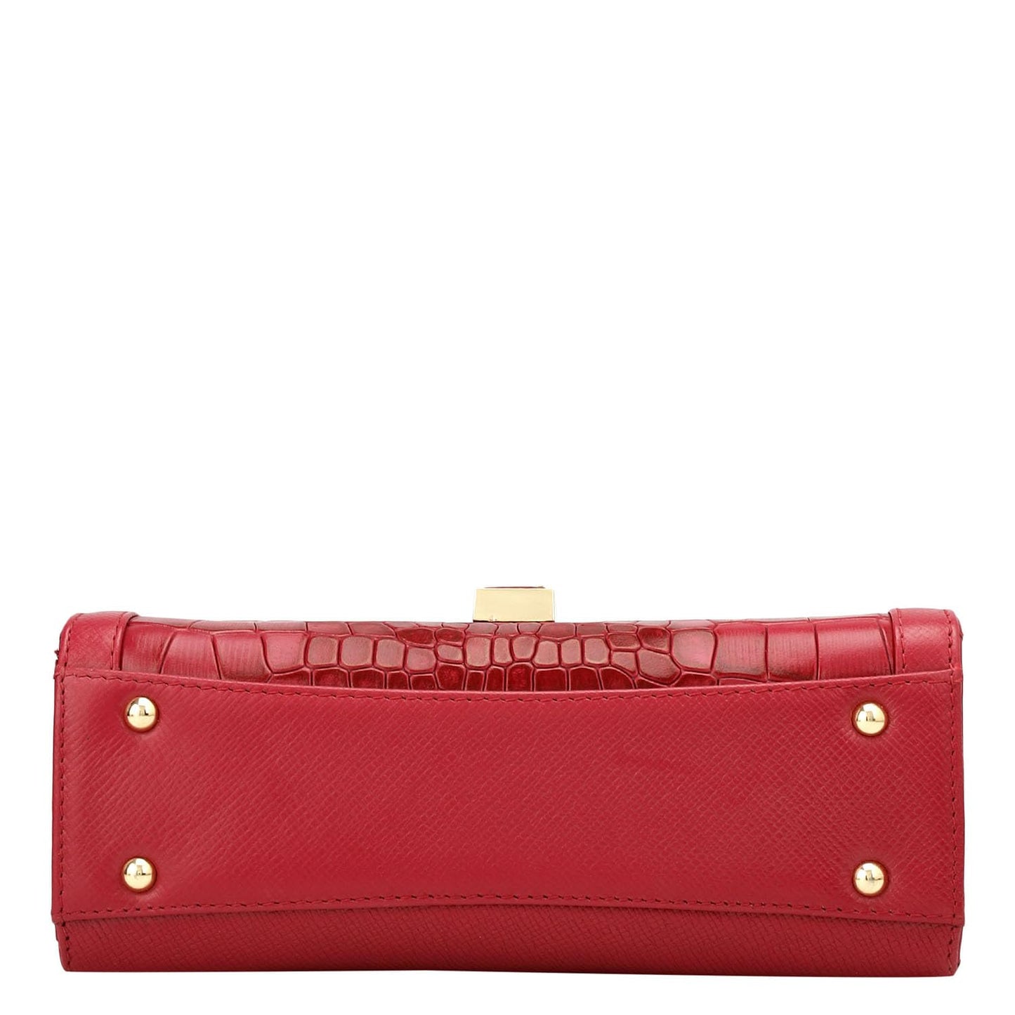 Da Milano Leather Shoulder Bag for Women - Purple