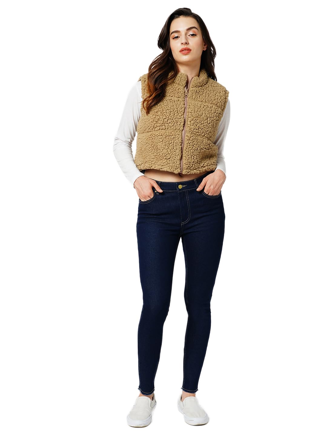 ONLY Women Solid Cotton Blend Skinny Fit Mid Rise Stretchable Dark Blue Jeans