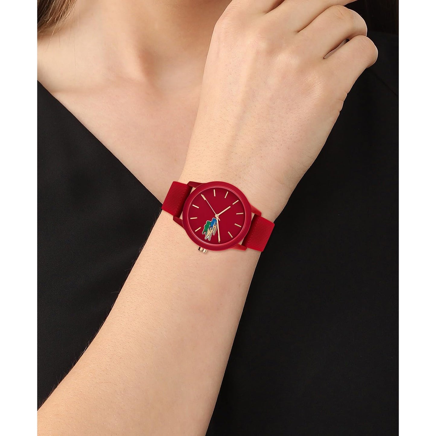 Lacoste 12.12 Ladies Analog Red Dial Women's Watch-2001184