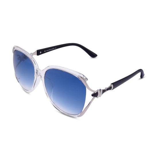 Giordano UV Protected Oversized Women Sunglasses - (61|Blue Lens)