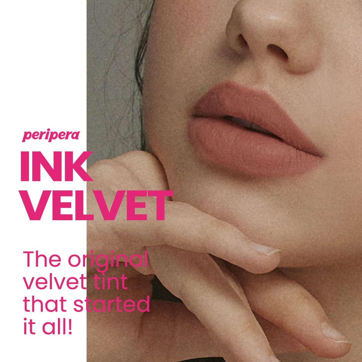 Peripera Ink the Velvet Lip Tint | High Pigment Color, Longwear, Weightless, Not Animal Tested, Gluten-Free, Paraben-Free (030 Classcic Nude)
