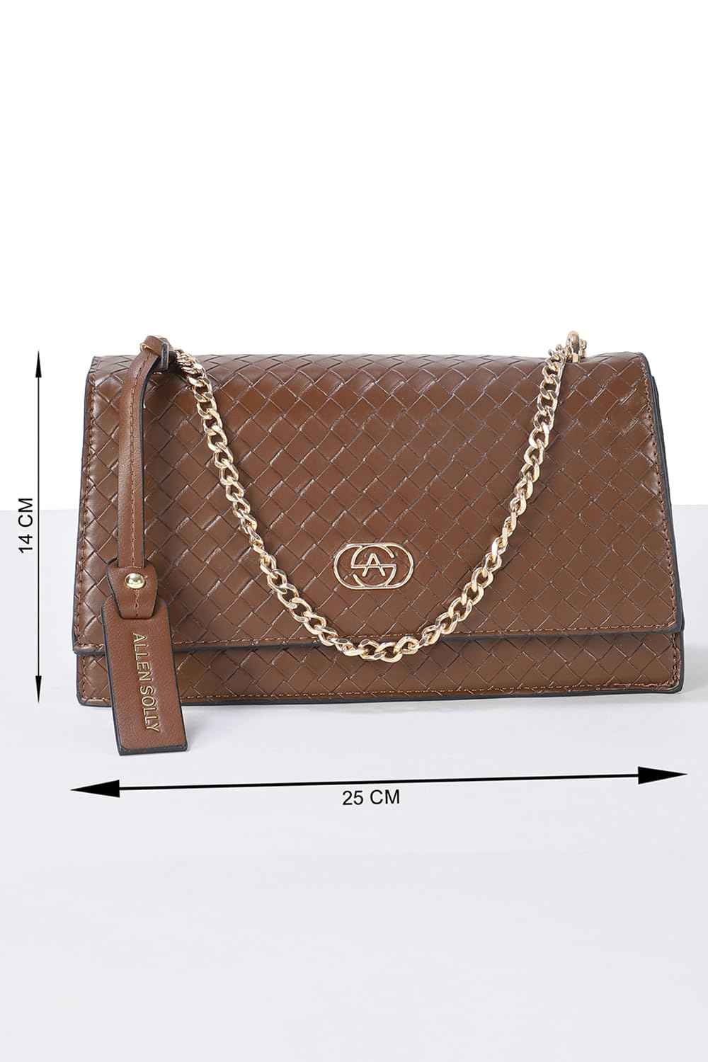 Allen Solly Women Brown colour Sling Bag_AHBGFRGBS02481 Size-25 * 8.5 * 14cm