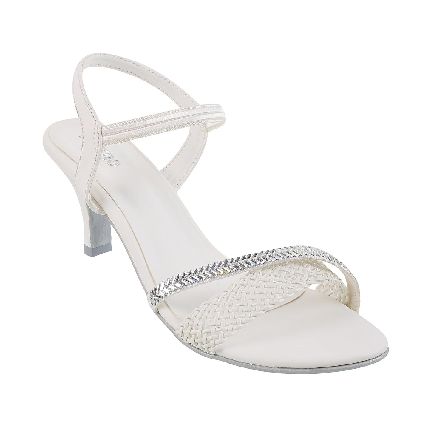 Metro Women White Party Synthetic Sandals Uk/8 Eu/41 (35-3244)