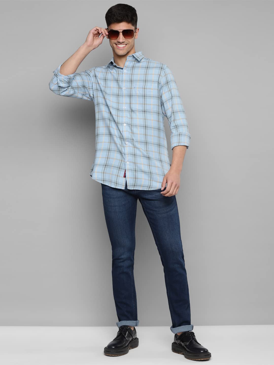 Allen Cooper Denim Jeans for Men(92-32) Dark Blue