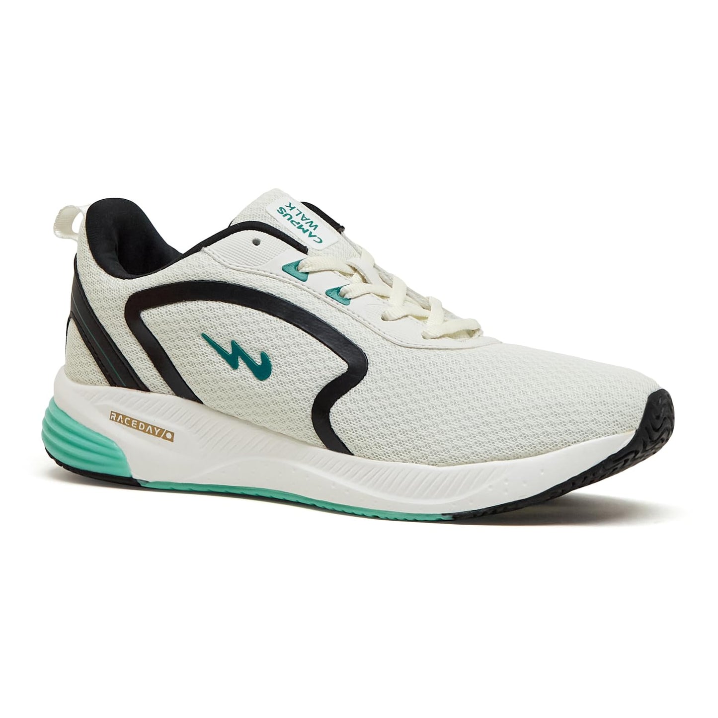 Campus Men's Camp Karl Running Shoes WHT/S.GRN - 8UK/India
