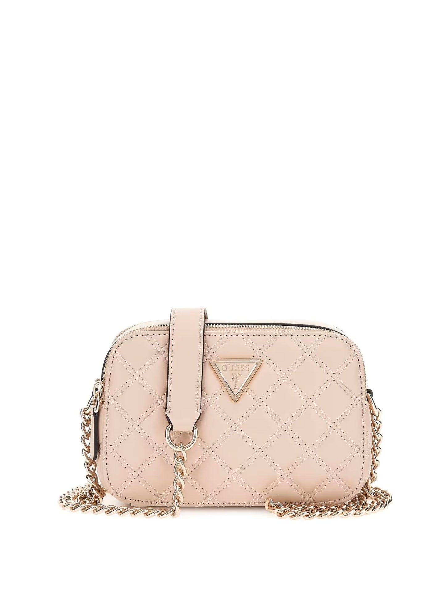 Guess Women's Light Beige Textured Crossbody Bag| Ladies Purse Handbags | Gift For Ladies