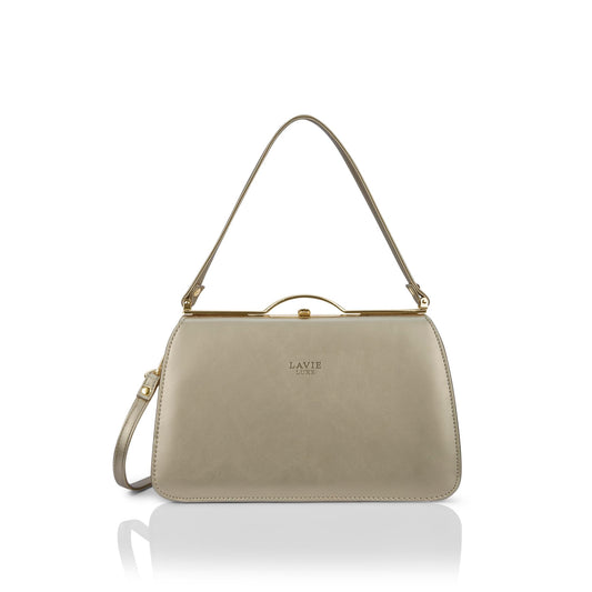 Lavie Luxe Women's Book2 Frame Satchel Bag | Satchel Handbag for Work | Ladies purse | Stylish Shoulder Bag | Gift for Women