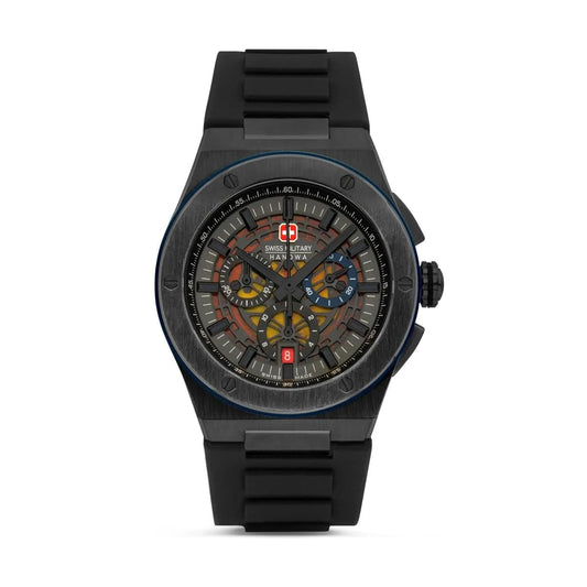 Swiss Military by Chrono Silicone Hanowa Analog Grey Dial Men's Watch-Smwgo0000940