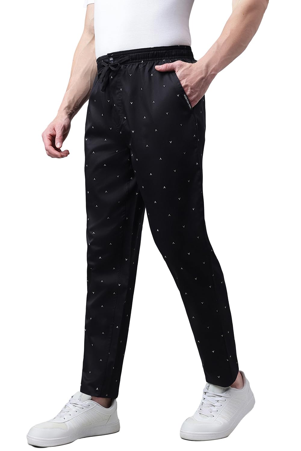 Van Heusen Men Printed Regular Fit Pyjama - Ultra Soft, Functional Pocket, Drawstring Waist