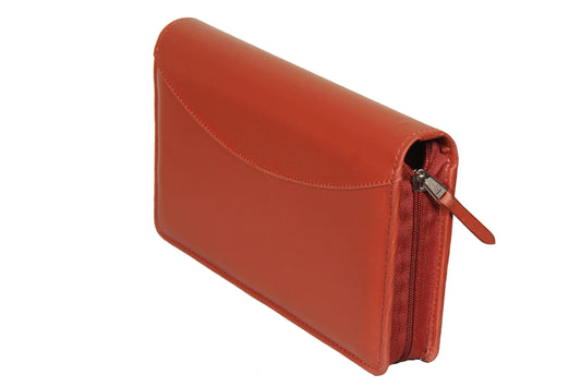 Sukeshcraft Multi Cheque Book Holder – Holds 8 Cheque Books, 13 Cards, Locker Key, Pen & Zipper Pocket (Rexin, Grian-Tan)