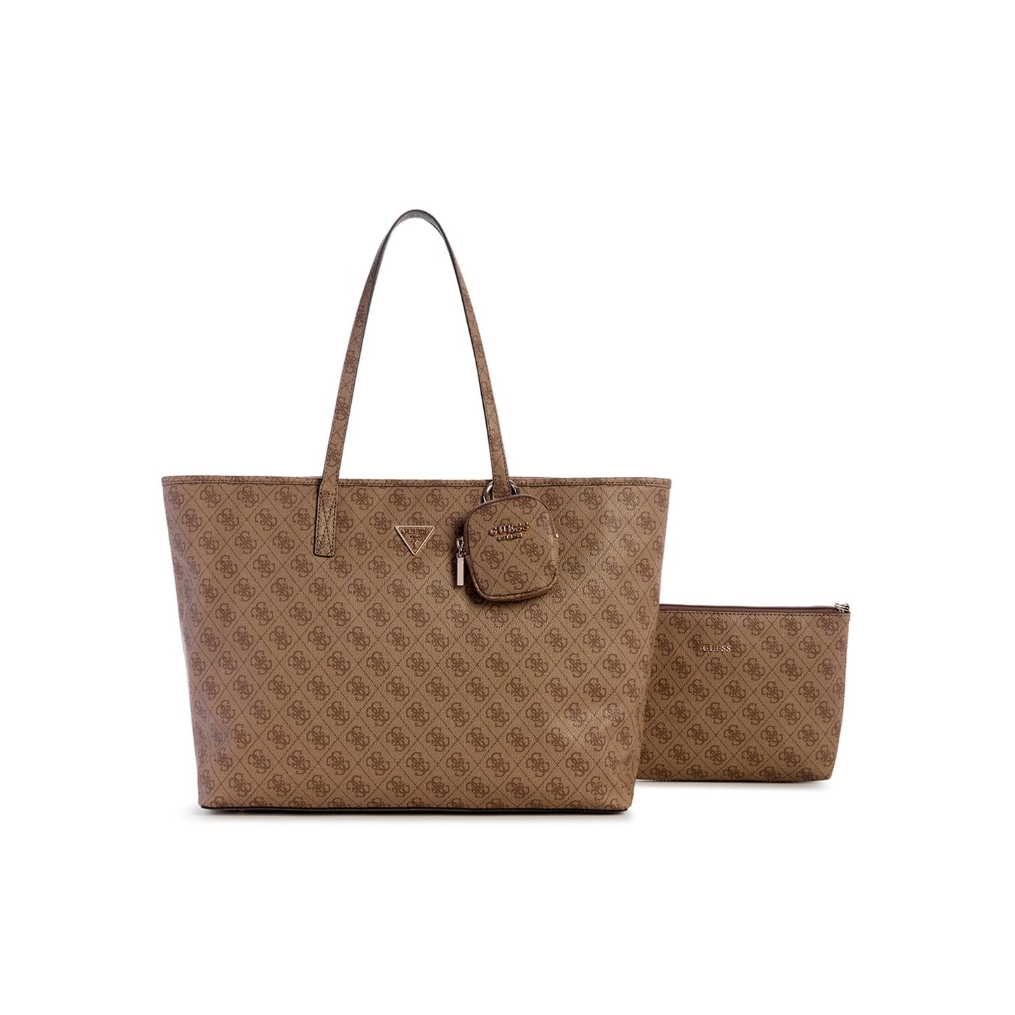 Guess Women's Latte Logo Printed Tote| Ladies Purse Handbags | Gift For Ladies