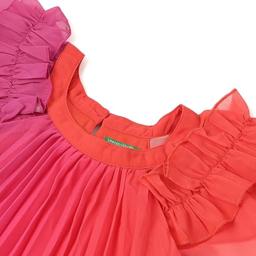 United Colors of Benetton Regular Fit Round Neck Printed Dress