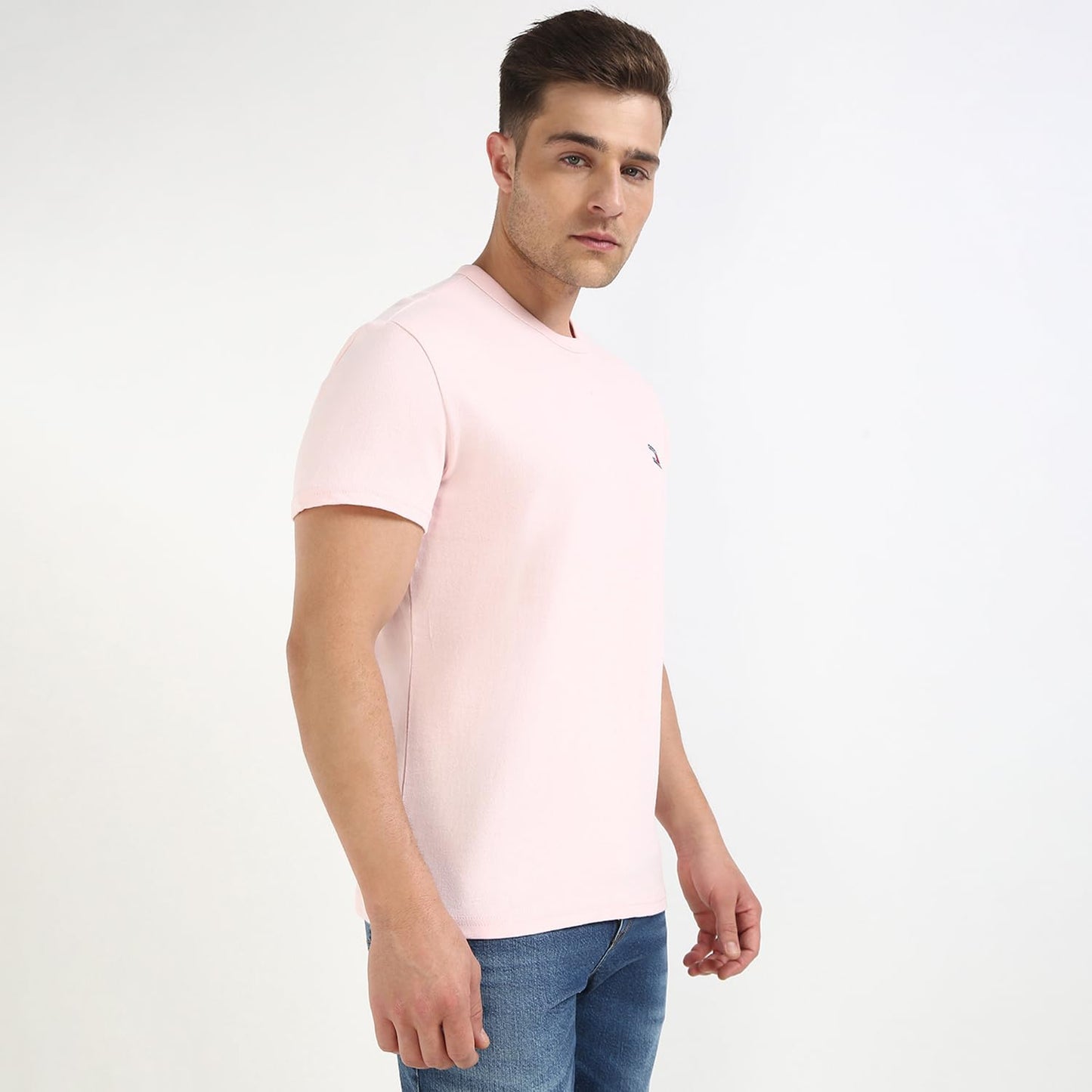 Tommy Hilfiger Mens Pink Color Tshirt (XS)