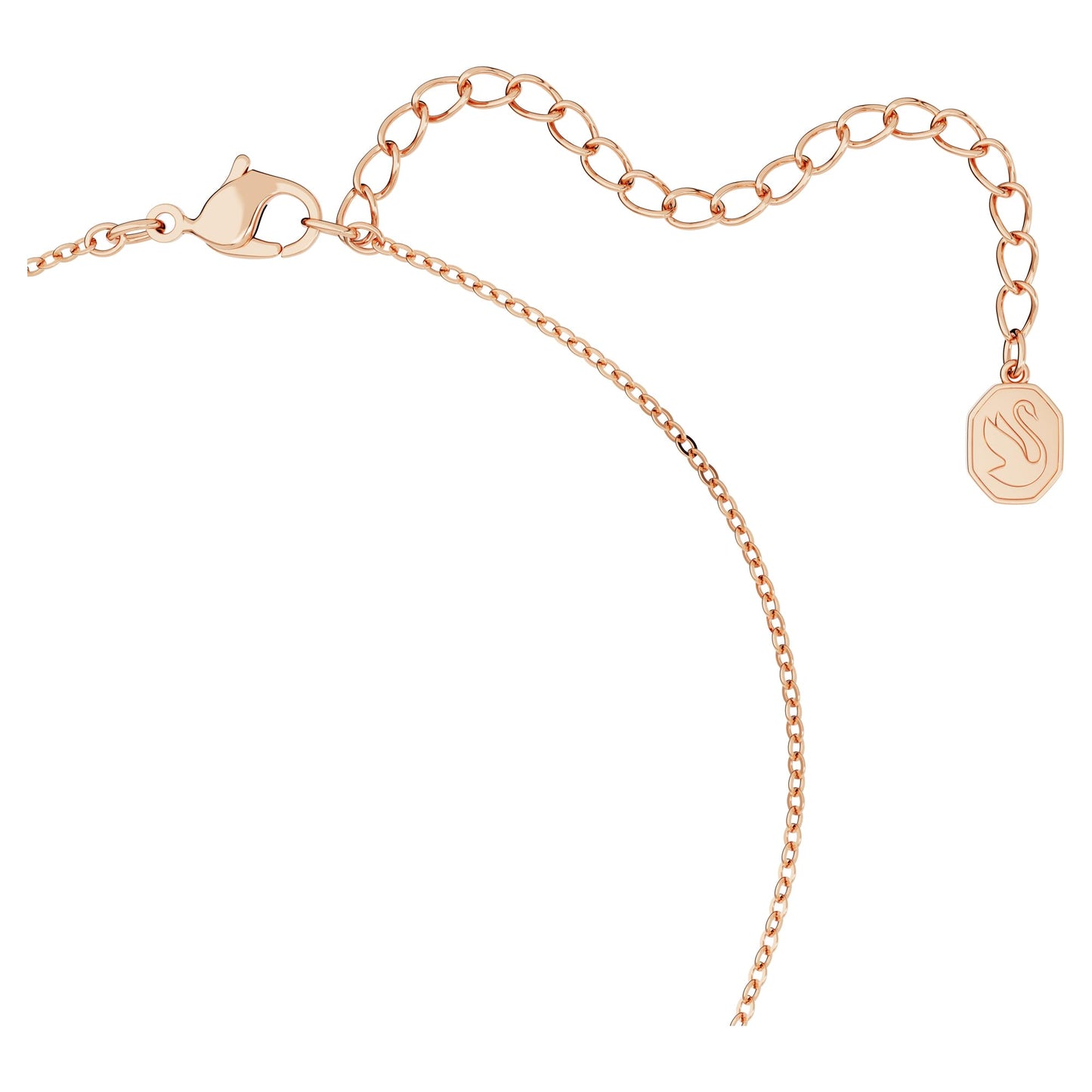 Swarovski Women Originally Pendant And Earrings Set, White, Rose Gold-Tone Plated