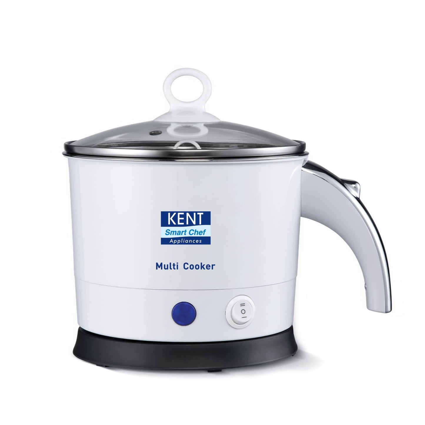 KENT Kettle Multicooker Cum Steamer 1.2 liters 800W| Boiling of Water, Tea,Eggs, Instant Noodle Maker, Steaming idlis, Momos |Inner Stainless Steel without joint and welding & Cool Touch Outer Body