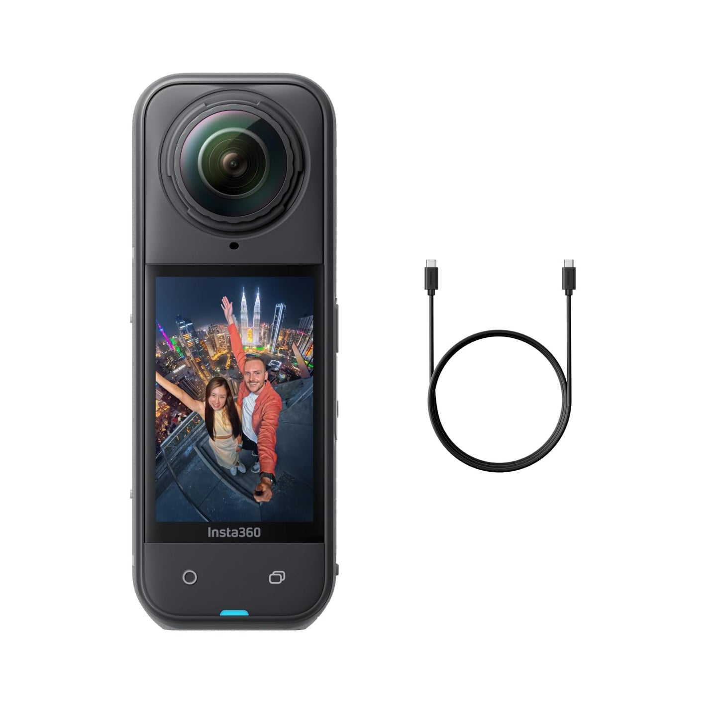 Insta360 X5 - Waterproof 8K 360° Action Camera, Leading Low Light, Invisible Selfie Stick Effect, Rugged and Replaceable Lens, 3-Hour Battery, Built-in Wind Guard, Stabilization, Triple AI Chip Design