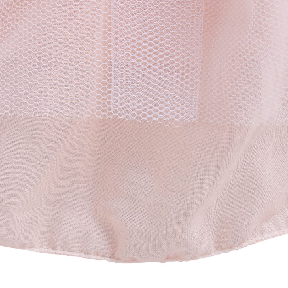 Hopscotch Girls Sleeveless Embellished Party Dress in Peach Color for Ages 2-3 Years