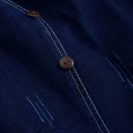 Hopscotch Girls Regular Fit Navy Solid Print Skirts