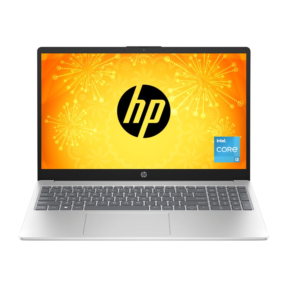 HP 15 Intel Core i3 13th Gen (8GB Ram/512GB SSD/Fhd/Ms Office 21/Full Size Keyboard/15.6-Inch (39.6 Cm)/ Windows 11/Silver/1.59 Kg) Fd0186Tu Laptop