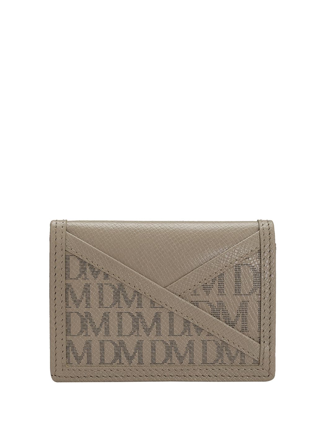 Da Milano Genuine Leather White Card Case with Multicard Slot (10221)