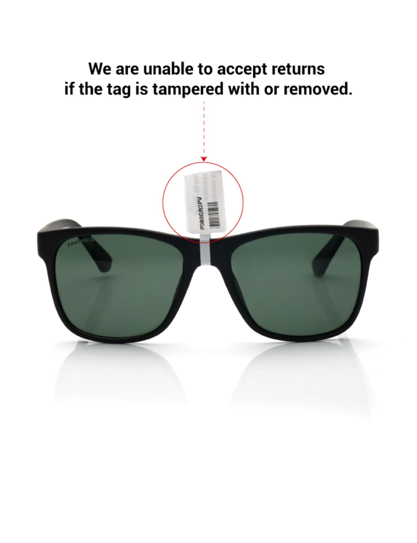 Fastrack Black Wayfarer *380 -390 UV protected Sunglasses for Men