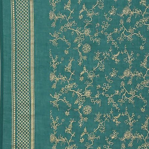 BIBA Women Cotton Straight Printed Suit Set (SKD7057EAW21TGRN_Green