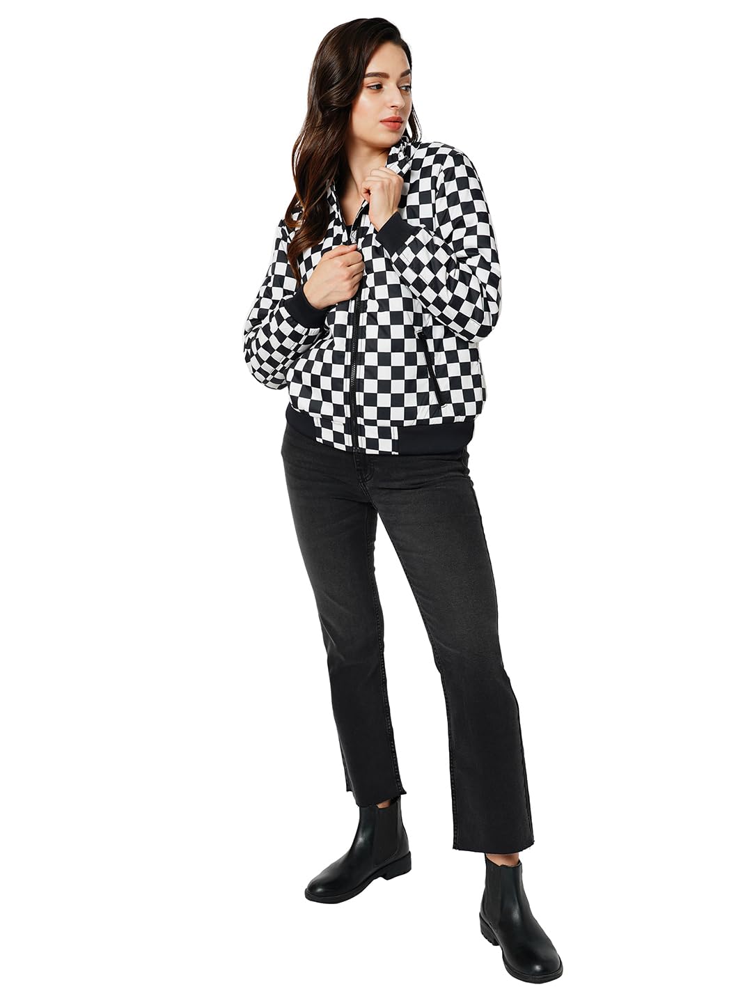 ONLY Women Solid Cotton Blend Flared Fit High Rise Stretchable Grey Jeans