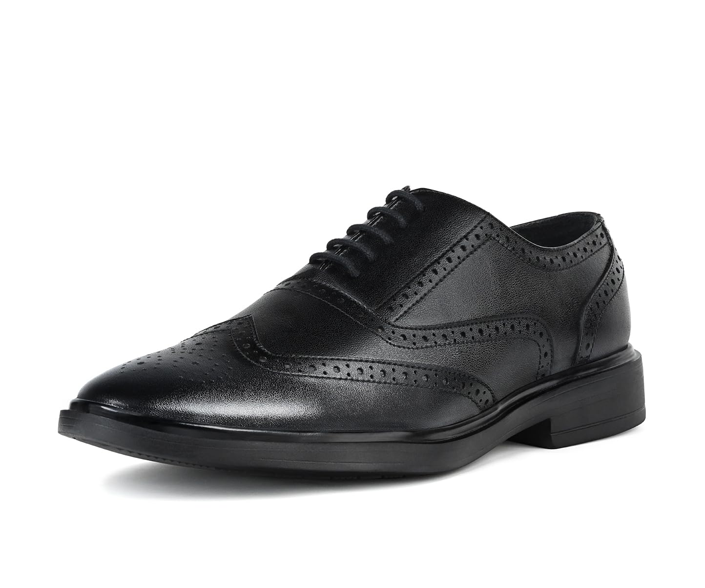LOUIS STITCH Obsidian Black Lightweight Brogue Shoe | Formal Shoes for Men | LSFXBG | UK-9