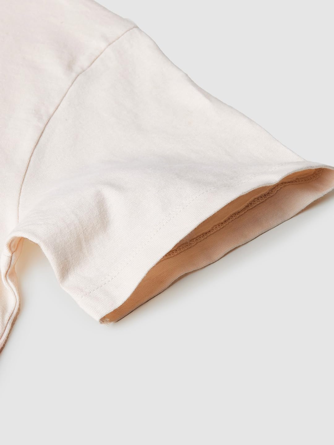 Max Girls Oversized Back Printed T-Shirt (S24EKT20BEIGE)_13-14Y