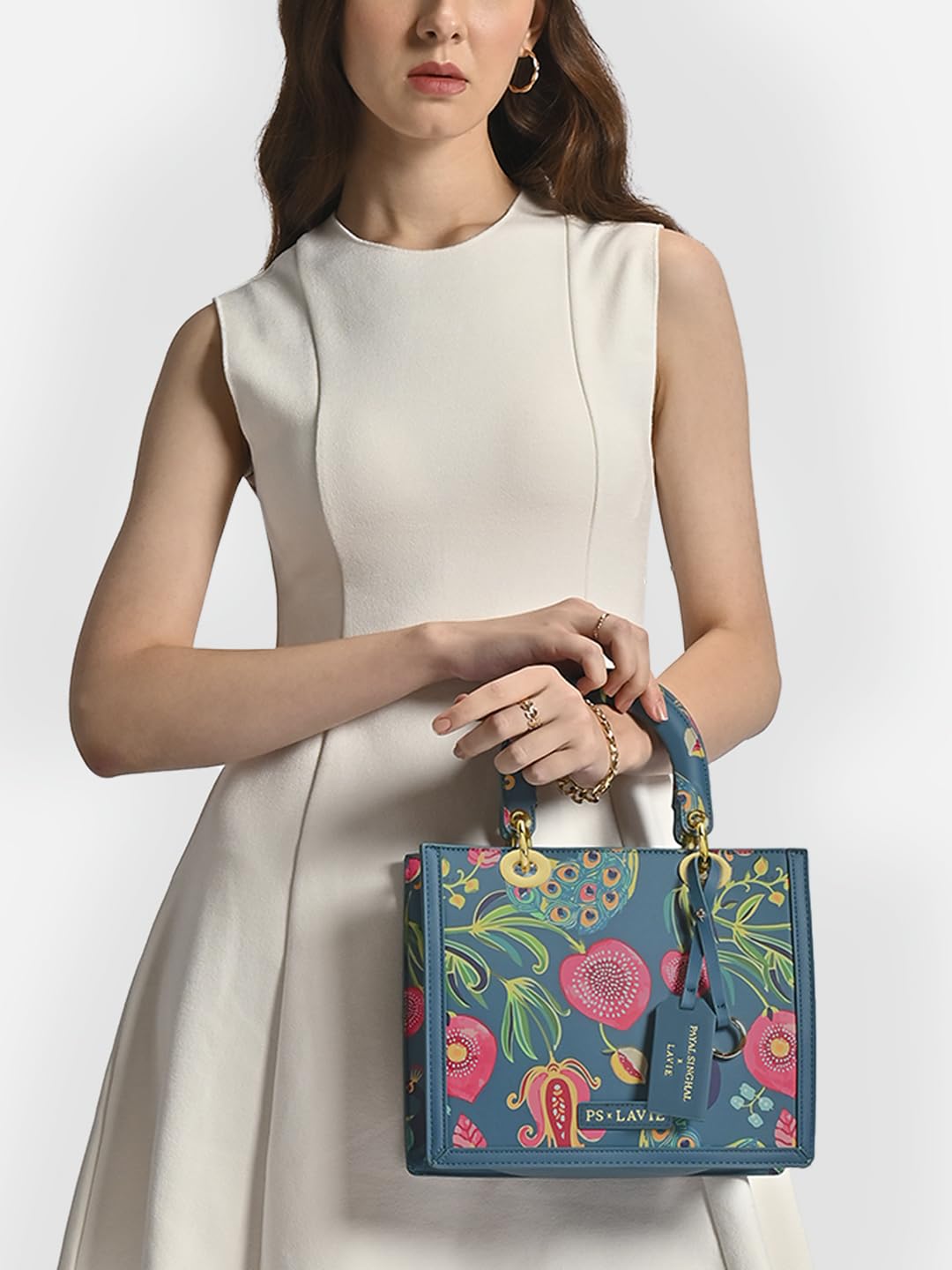 Lavie X Payal Singhal Limited Edition Women's Anarmor Small Box Satchel| Ladies Purse Handbag