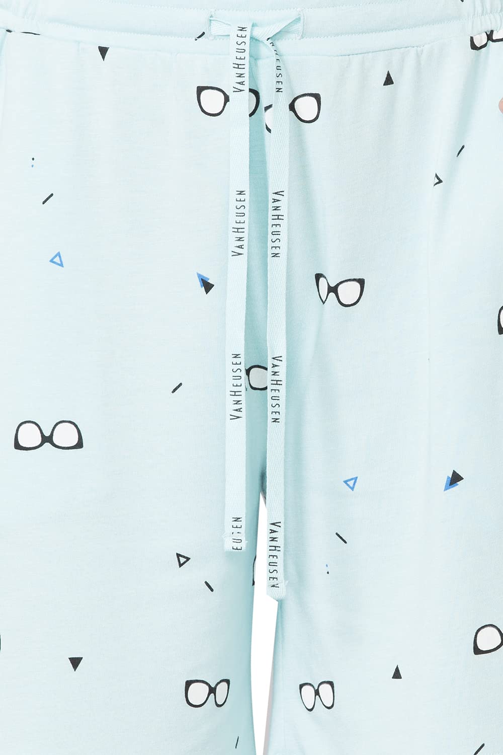 Van Heusen Women Allover Print Lounge Shorts - Modal Cotton - Functional Pocket, Superior Drape_55502_Glares_M, Green