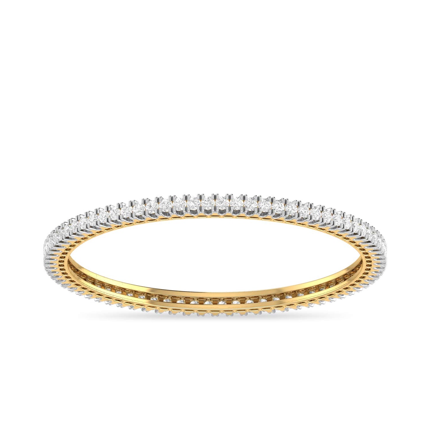 PC Jeweller 14k (585) Yellow Gold and Solitaire Bangle for Women