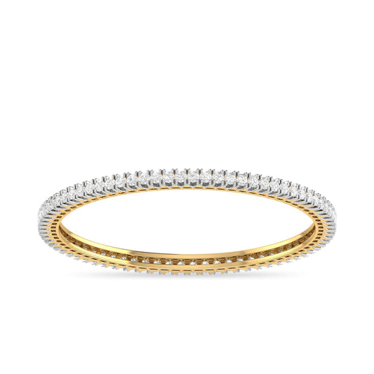 PC Jeweller 14k (585) Yellow Gold and Solitaire Bangle for Women