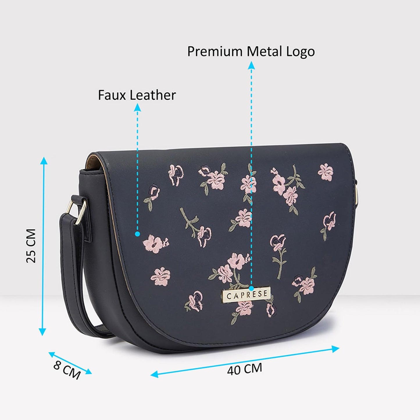 Caprese Bloomingdale Women's Crossbody Medium Black